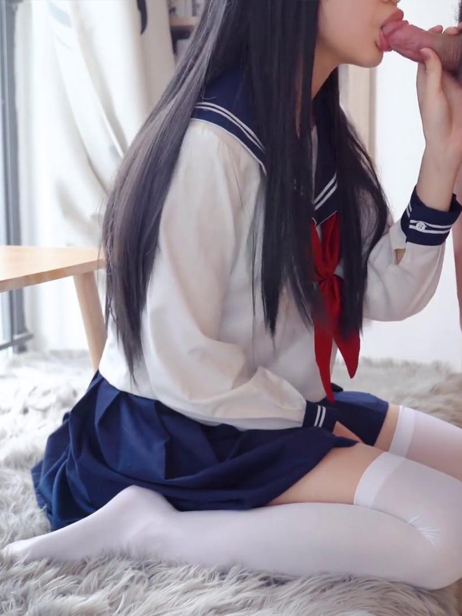 白丝JK学妹，飘窗前狠狠无套输出